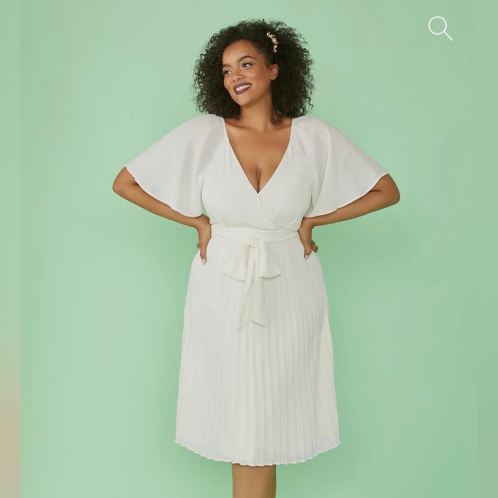 ModCloth Elevated in Love Midi Dress - Ivory